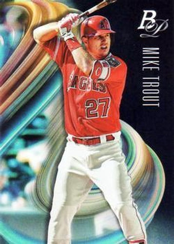 #49 Mike Trout - Los Angeles Angels - 2018 Bowman Platinum Baseball