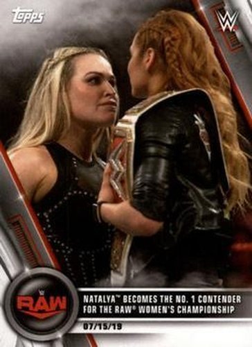 #49 Natalya Becomes the No. 1 Contender for the Raw Women's Championship - 2020 Topps WWE Women's Division Wrestling