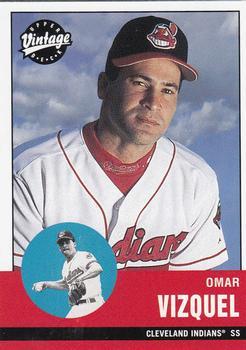 #49 Omar Vizquel - Cleveland Indians - 2001 Upper Deck Vintage Baseball