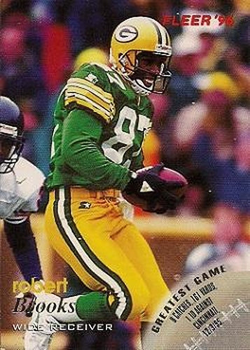 #49 Robert Brooks - Green Bay Packers - 1996 Fleer Football