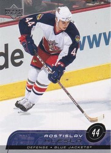 #49 Rostislav Klesla - Columbus Blue Jackets - 2002-03 Upper Deck Hockey