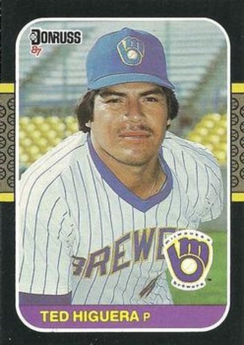 #49 Ted Higuera - Milwaukee Brewers - 1987 Donruss Baseball