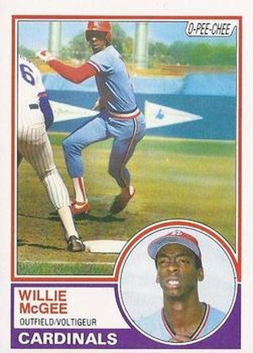 #49 Willie McGee - St. Louis Cardinals - 1983 O-Pee-Chee Baseball