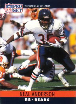 #49 Neal Anderson - Chicago Bears - 1990 Pro Set Football
