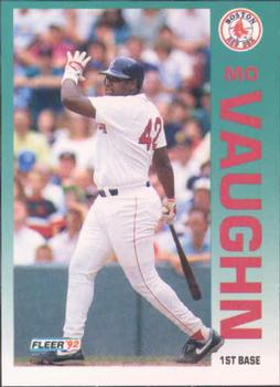#49 Mo Vaughn - Boston Red Sox - 1992 Fleer Baseball