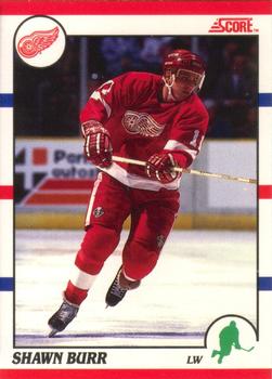 #49 Shawn Burr - Detroit Red Wings - 1990-91 Score Canadian Hockey