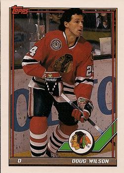 #49 Doug Wilson - Chicago Blackhawks - 1991-92 Topps Hockey