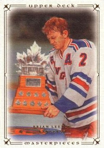 #49 Brian Leetch - New York Rangers - 2008-09 Upper Deck Masterpieces Hockey