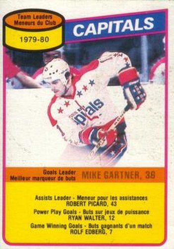 #49 Mike Gartner - Washington Capitals - 1980-81 O-Pee-Chee Hockey