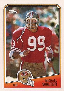 #49 Michael Walter - San Francisco 49ers - 1988 Topps Football