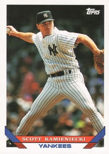 #749 Scott Kamieniecki - New York Yankees - 1993 Topps Baseball