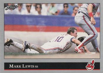#49 Mark Lewis - Cleveland Indians - 1992 Leaf Baseball