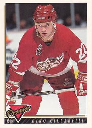 #49 Dino Ciccarelli - Detroit Red Wings - 1993-94 Topps Premier Hockey