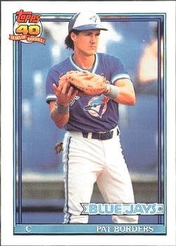 #49 Pat Borders - Toronto Blue Jays - 1991 O-Pee-Chee Baseball