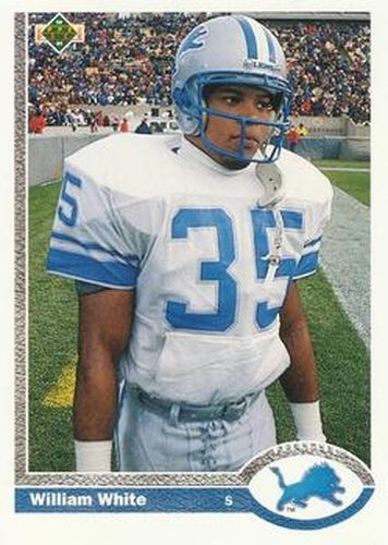#49 William White - Detroit Lions - 1991 Upper Deck Football