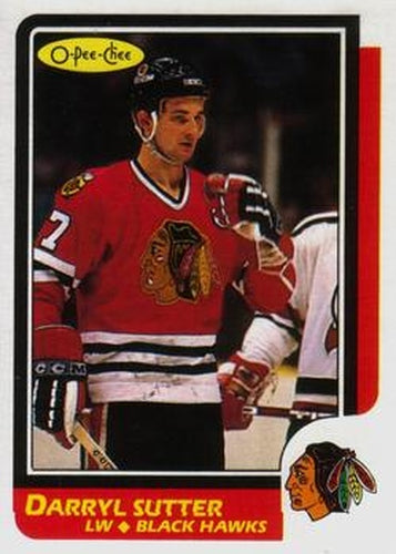 #49 Darryl Sutter - Chicago Blackhawks - 1986-87 O-Pee-Chee Hockey