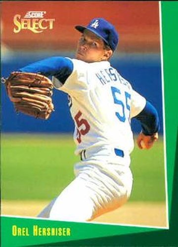 #49 Orel Hershiser - Los Angeles Dodgers - 1993 Select Baseball