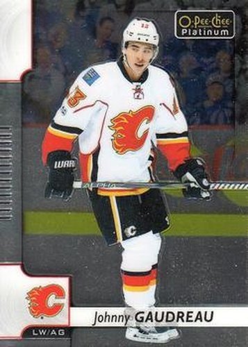 #49 Johnny Gaudreau - Calgary Flames - 2017-18 O-Pee-Chee Platinum Hockey