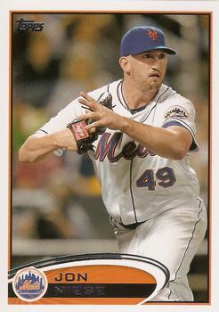 #49 Jon Niese - New York Mets - 2012 Topps Baseball