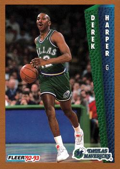 #49 Derek Harper - Dallas Mavericks - 1992-93 Fleer Basketball