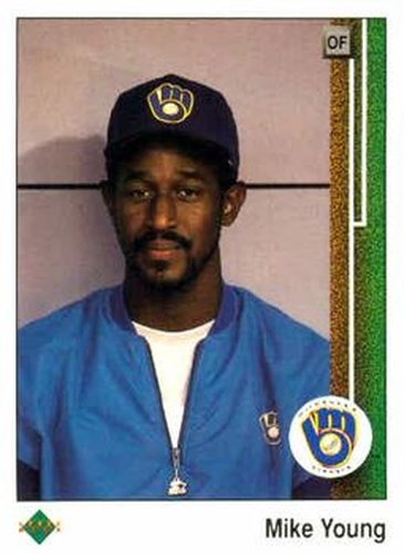 #649 Mike Young - Milwaukee Brewers - 1989 Upper Deck Baseball