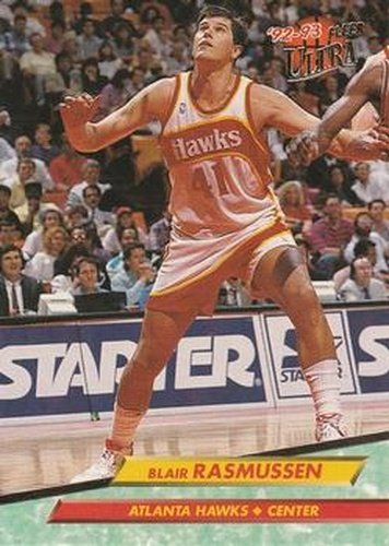 #4 Blair Rasmussen - Atlanta Hawks - 1992-93 Ultra Basketball