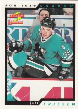 #4 Jeff Friesen - San Jose Sharks - 1996-97 Score Hockey