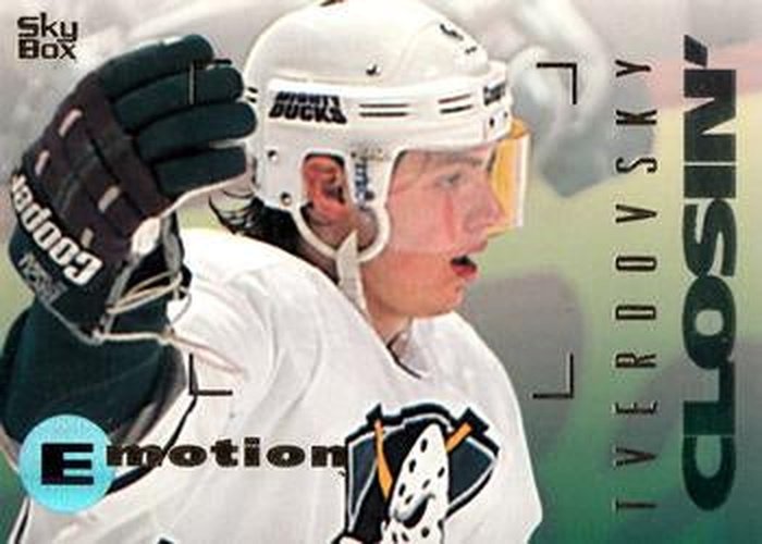 #4 Oleg Tverdovsky - Anaheim Mighty Ducks - 1995-96 SkyBox E-Motion Hockey