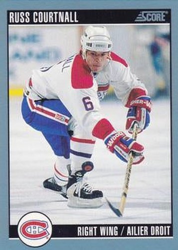 #4 Russ Courtnall - Montreal Canadiens - 1992-93 Score Canadian Hockey
