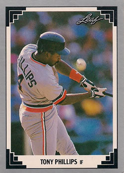 #4 Tony Phillips - Detroit Tigers - 1991 Leaf Baseball