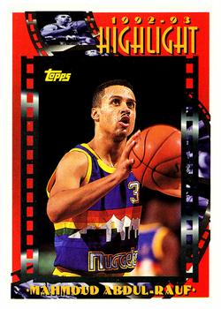 #4 Mahmoud Abdul-Rauf - Denver Nuggets - 1993-94 Topps Basketball