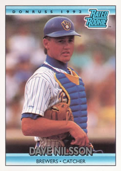 #4 Dave Nilsson - Milwaukee Brewers - 1992 Donruss Baseball