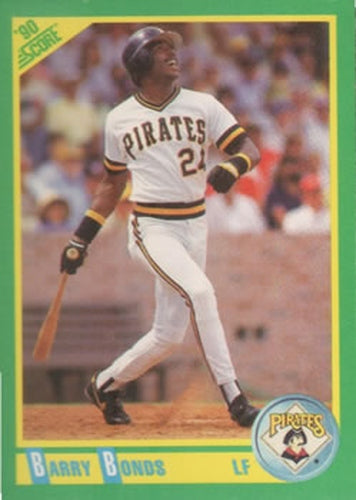 #4 Barry Bonds - Pittsburgh Pirates - 1990 Score Baseball