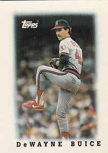 #4 DeWayne Buice - California Angels - 1988 Topps Major League Leaders Minis Baseball