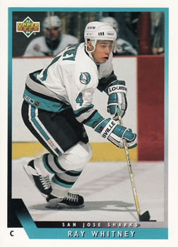 #4 Ray Whitney - San Jose Sharks - 1993-94 Upper Deck Hockey
