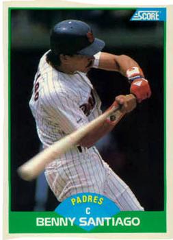 #4 Benny Santiago - San Diego Padres - 1989 Score Baseball