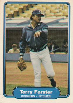 #4 Terry Forster - Los Angeles Dodgers - 1982 Fleer Baseball