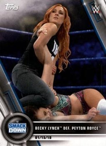 #4 Becky Lynch def. Peyton Royce - 2020 Topps WWE Women's Division Wrestling