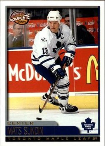 #4 Mats Sundin - Toronto Maple Leafs - 2003-04 Pacific Complete Hockey