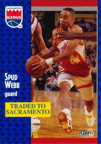 #4 Spud Webb - Sacramento Kings - 1991-92 Fleer Basketball