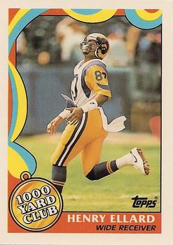 #4 Henry Ellard - Los Angeles Rams - 1989 Topps Football - 1000 Yard Club