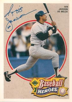 #4 Reggie Jackson - New York Yankees - 1990 Upper Deck Baseball - Baseball Heroes: Reggie Jackson
