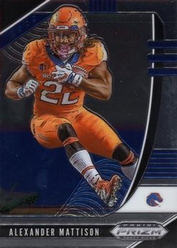#4 Alexander Mattison - Boise State Broncos - 2020 Panini Prizm Draft Picks Football