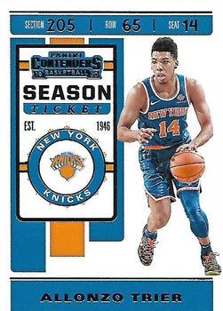 #4 Allonzo Trier - New York Knicks - 2019-20 Panini Contenders Basketball