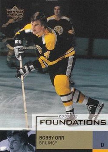 #4 Bobby Orr - Boston Bruins - 2002-03 Upper Deck Foundations Hockey