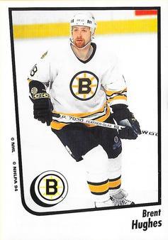 #4 Brent Hughes - Boston Bruins - 1994-95 Panini Hockey Stickers