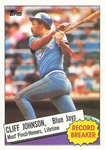 #4 Cliff Johnson - Toronto Blue Jays - 1985 Topps Baseball