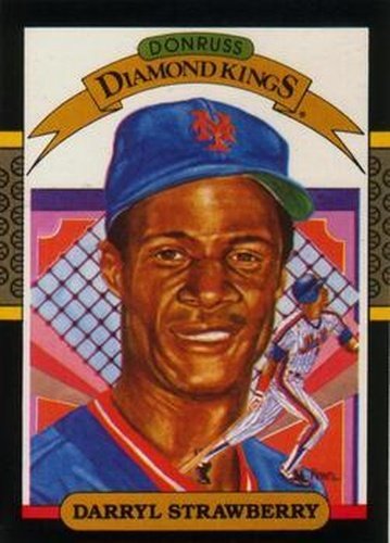 #4 Darryl Strawberry - New York Mets - 1987 Leaf Baseball