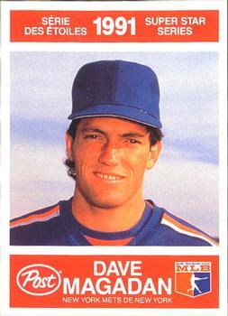 #4 Dave Magadan - New York Mets - 1991 Post Canada Super Star Series Baseball