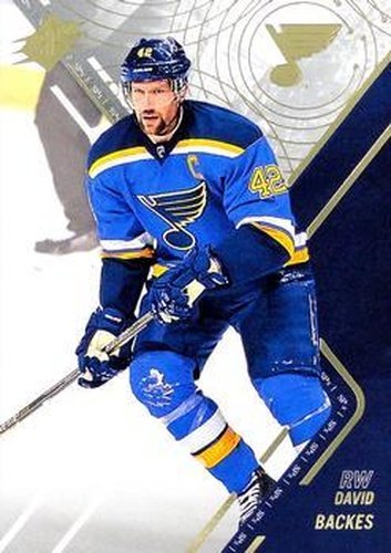 #4 David Backes - St. Louis Blues - 2015-16 SPx Hockey